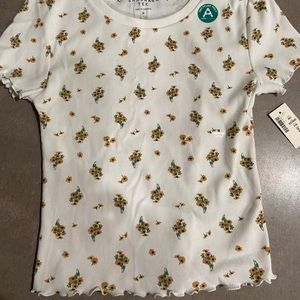 Aeropostale Sunflower Crop Top- Size Medium